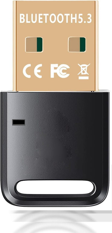 Tobo USB Bluetooth Adapter for PC, 5.3 Bluetooth Dongle Receiver (UB500) Supports Windows 11/10/8.1/7 for Desktop, Laptop, Mouse, Keyboard, Printers TD-1236WA Bluetooth(Black-1236WA)