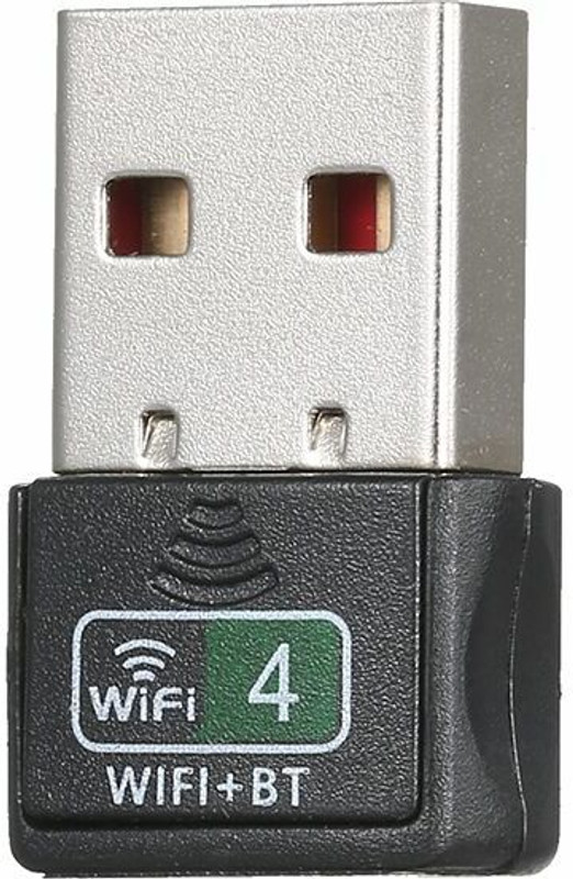 RuhZa WiFi+BT4.1 Wireless Network Card Mini 2.4G USB Adapter(Black)