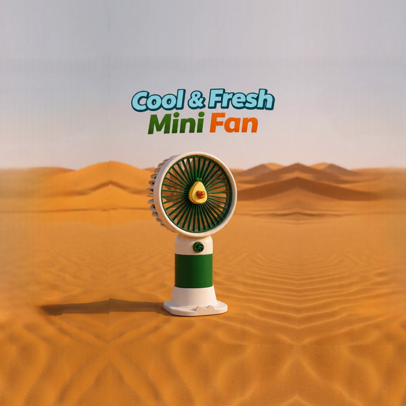 MINI Fan-Shaped Diamond Pearl Stud Earrings SERIES Rechargeable Fan(White, Pink)