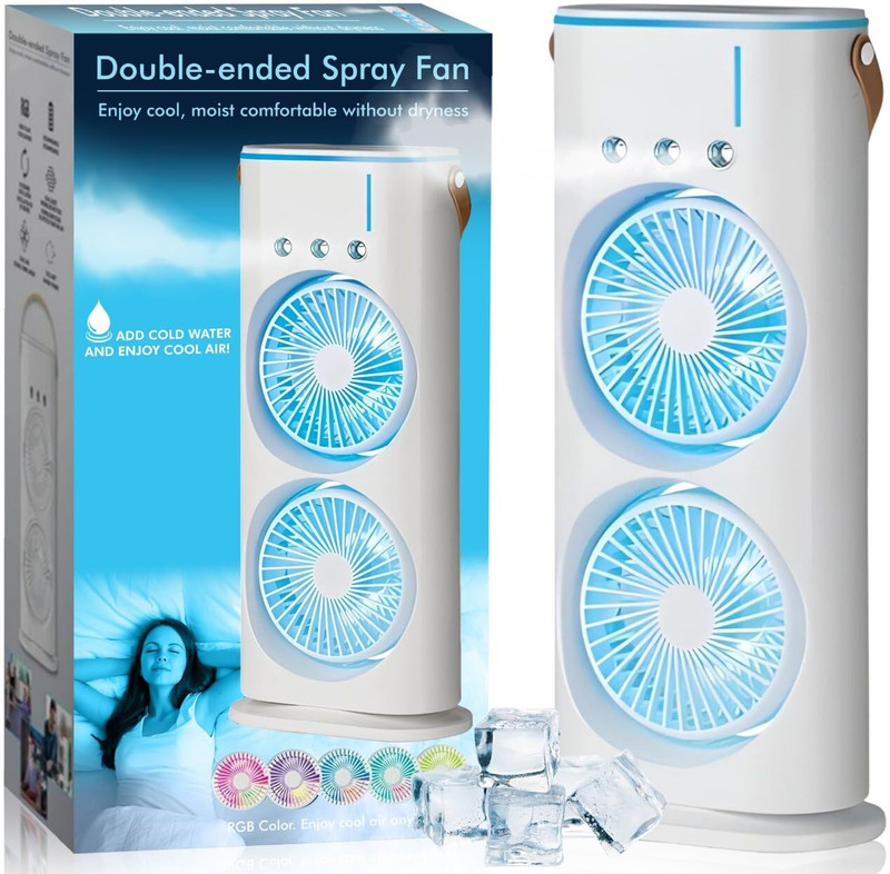 CITRODA USB Rechargeable table Desk Fan for Home Office Travel USB Fan Mini with 1 Year Warranty Silent Operation Table Fan(B-White | Pack of 1)