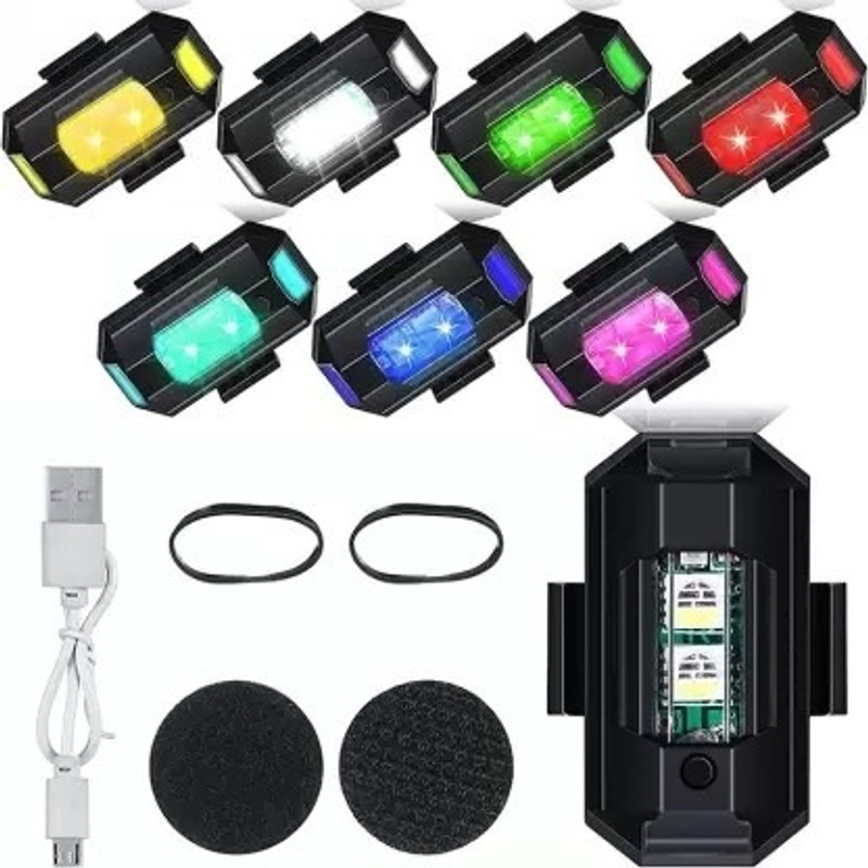 NPU Best LED Light 7 Color + Flashing Mode for Drone Helmets Bike Aircraft Light_195 Smart Bulb