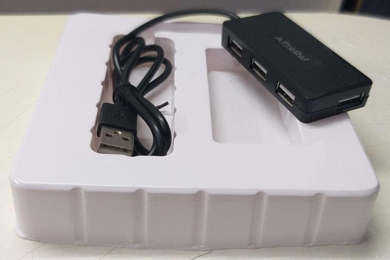 PRODOT Playy Plus 2.0 4-Port High Speed Playy Plus 2.0 High Speed USB Hub(Black)