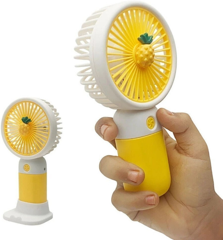 Mini USB Mz Rechargeable Handheld Fan Portable Pineapple Design Cooling Fan USB Fan(Multicolor) - 81% off at DetectaDeal
