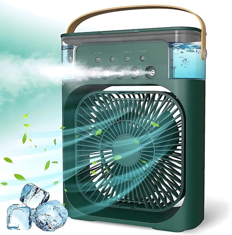 RECTITUDE Rechargeable Fan Portable AC for Home Air Conditioners Water Cooler CF035 USB Fan(Black)