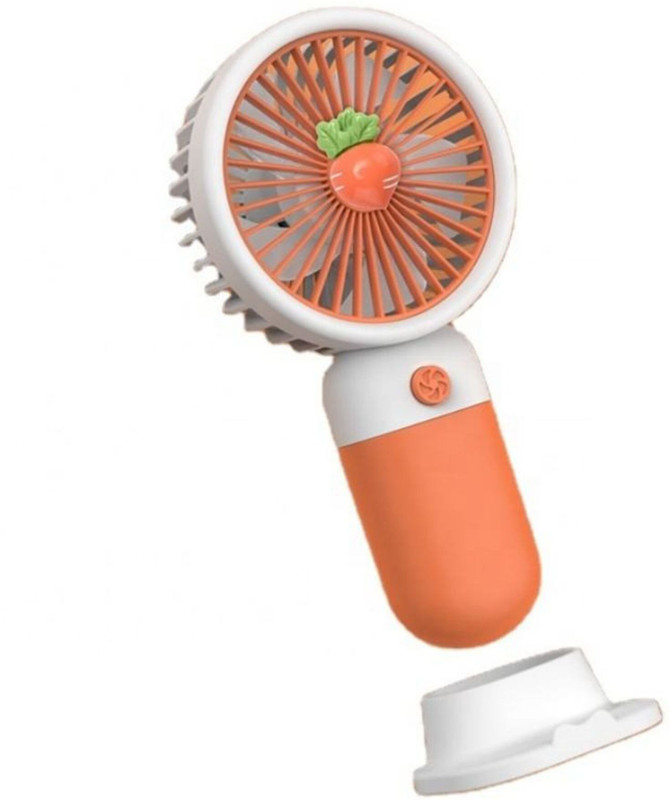 MZ F31 (RECHARGEABLE USB FAN) 3 Speed Mode, High Speed Portable Mini Handheld Fan F31 USB Fan(Red)
