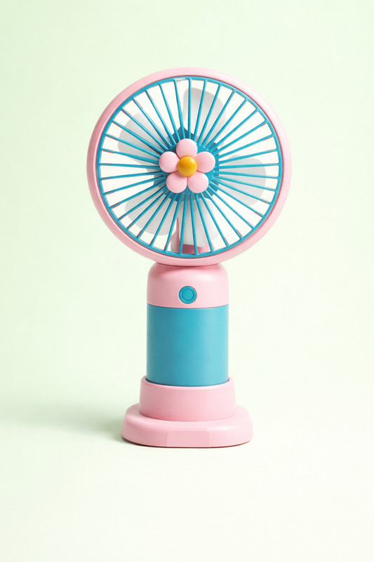 LABONYAA PetalWind Portable Cooling Fan Mini Breeze Fan USB Charger(Pink)