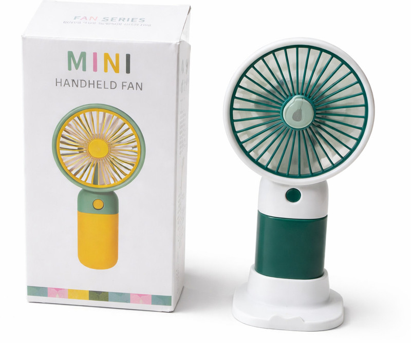 Cartsy USB Rechargeable | Powerful Airflow | Travel-Friendly Design Pocket Mini Fan USB Fan(Green)