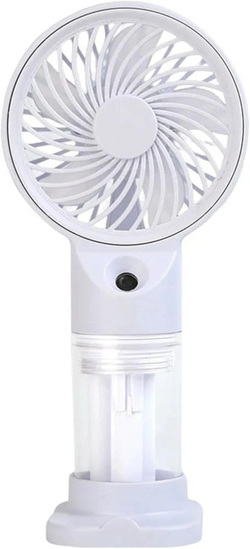 Care 4 234 Spray Fan Mini Portable Handheld Rechargeable USB Fan Misting Spray Air Cooling USB fan USB Fan(White)