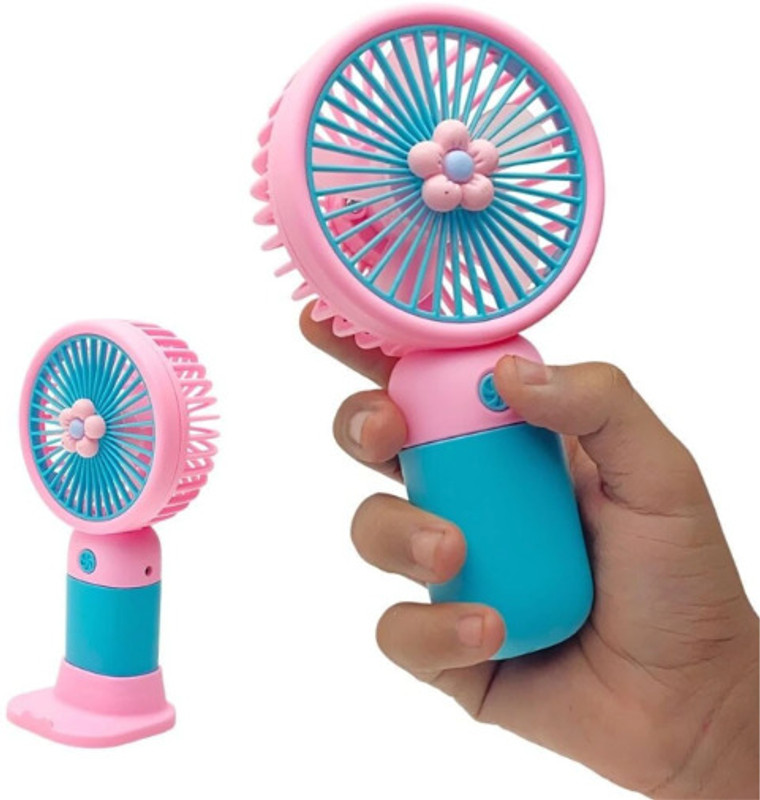 SHUBH ENTERPRISES PORTABLE MINI USB FAN MINI FAN PINK BLUE MULTICOLOUR 001 USB Fan(Multicolor)
