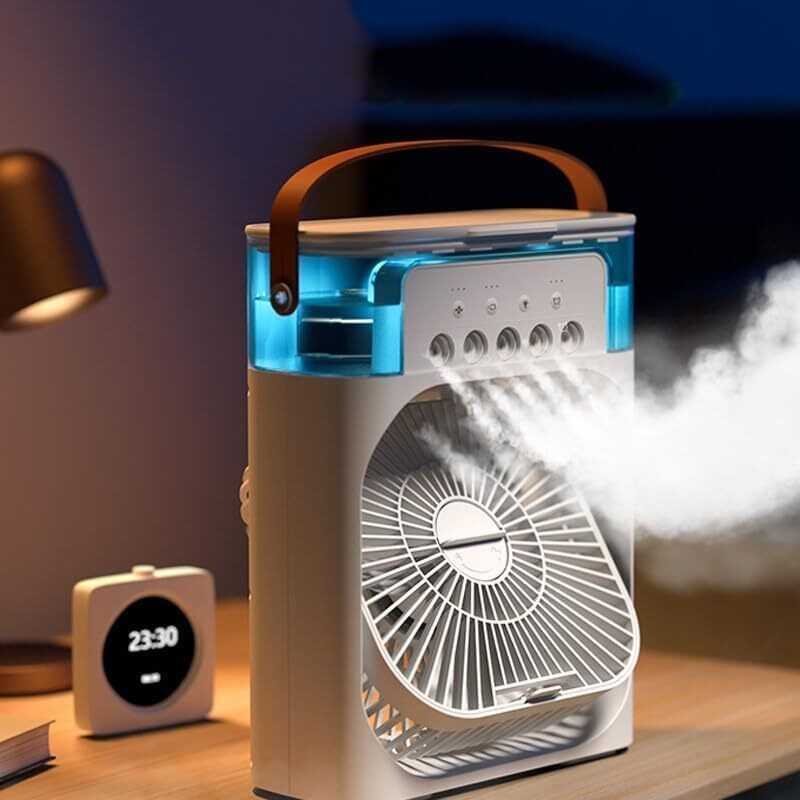 Eft Air Conditioners Small AC Quiet Personal Air Cooler Office, Home, Dorm, Travel Mini Cooler for Room Cooling AC Portable Mini Fan Artic Cooler with 7 Colors USB Air Cooler(Multicolor)