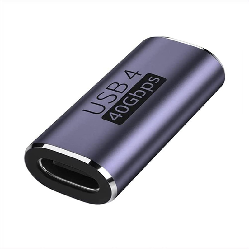 Tobo USB Type C Coupler Female to Female Adapter Extender USB Adapter(Purple)