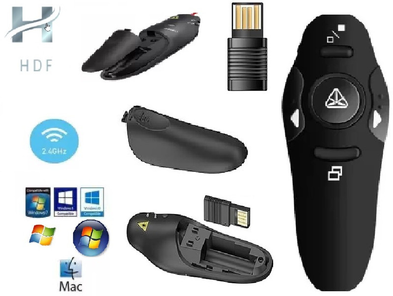HDF HDF2.4hz Wireless USB 2.4Hz Wireless USB USB Flash Drive(Black)