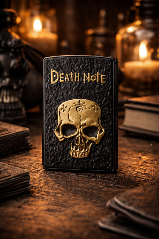GENIUSGRAWTH DC Connector Death Note Windproof Jet Flame Pocket Lighter Cigarette Stylish Look Antique Car Cigarette Lighter(1)