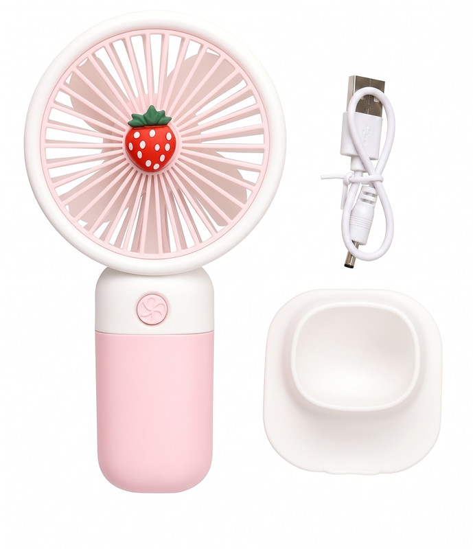 Plugit Mini USB Hand Fan Pro Rechargeable Fan Mini USB Hand Fan Pro MINIFAN-01 Rechargeable Fan Rechargeable Fan(Pink)