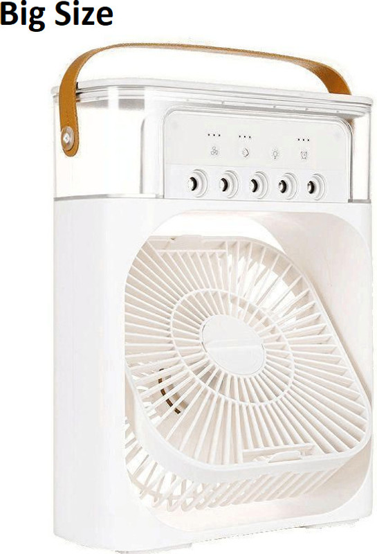 purvish Mini Air Cooler Fan, 3 Wind Speeds and 5 Spray Modes for Your Desk Personal Air Cooler, Portable Air Conditioner Fan, Mini Evaporative Cooler USB Air Cooler, USB Cable, USB Fan, USB Charger(Multicolor)