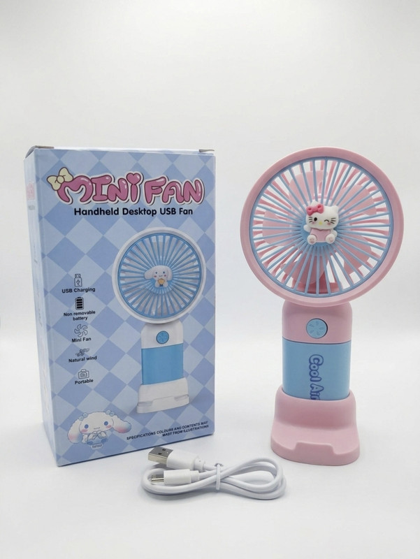 GN Wonders Mini Portable Fan , Rechargeable USB fan , mini fan portable Mini fan USB Fan(Pink)