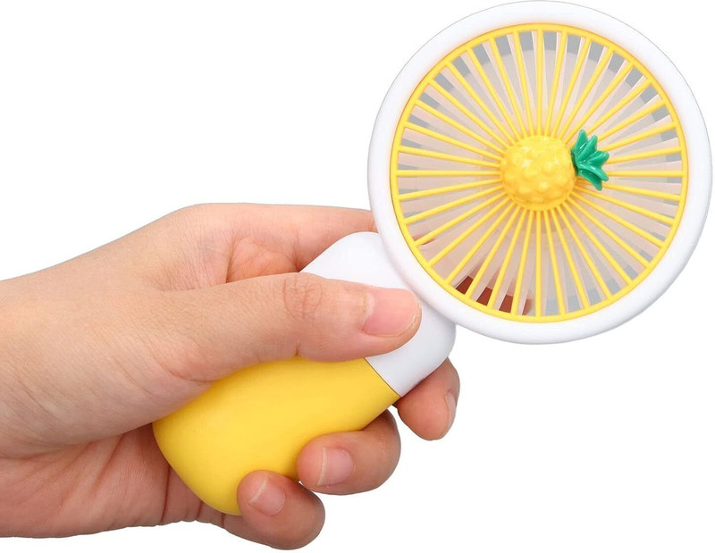 RTC LIGHT 24 ENERGY Toofan Compact USB Mini Fan for Personal Cooling - Rechargeable - Cute Mini Fans USB Fan(Yellow)