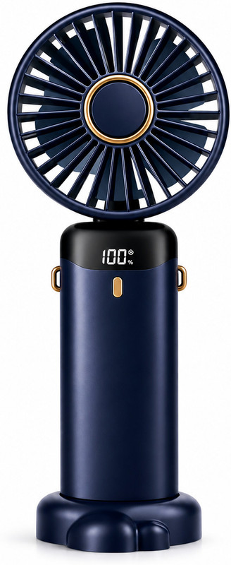 Merphin N-15 Portable Fan Rechargeable Personal Foldable Fan Digital Display 1000 mAh Battery USB Fan(Multicolor)