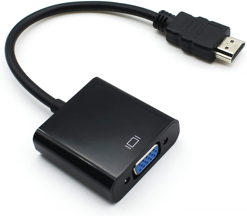 InfiDeals HDMI to VGA Convertor Adaptor Male to Female for Computer,Laptop,Desktop,Monitor HDMI VGA ADAPTER HDMI Connector(Black)