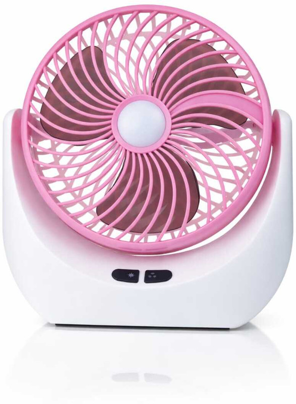 electrotype J Y 1880 188 Battery Powered 3 Blade Portable Mini Fan For Office Desk, Kitchen USB Fan(Multicolor, Pink, Blue, Yellow, White, Green)