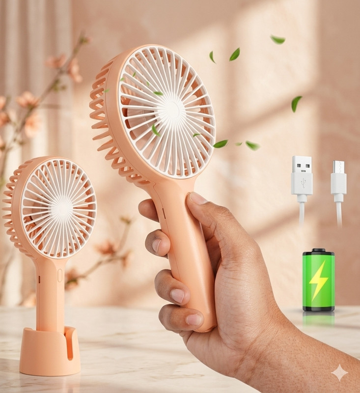 Clickandbuyyy Gesto Mini Portable USB Hand Fan. FAN_N9/SS2_Pink USB Fan(Multicolor)