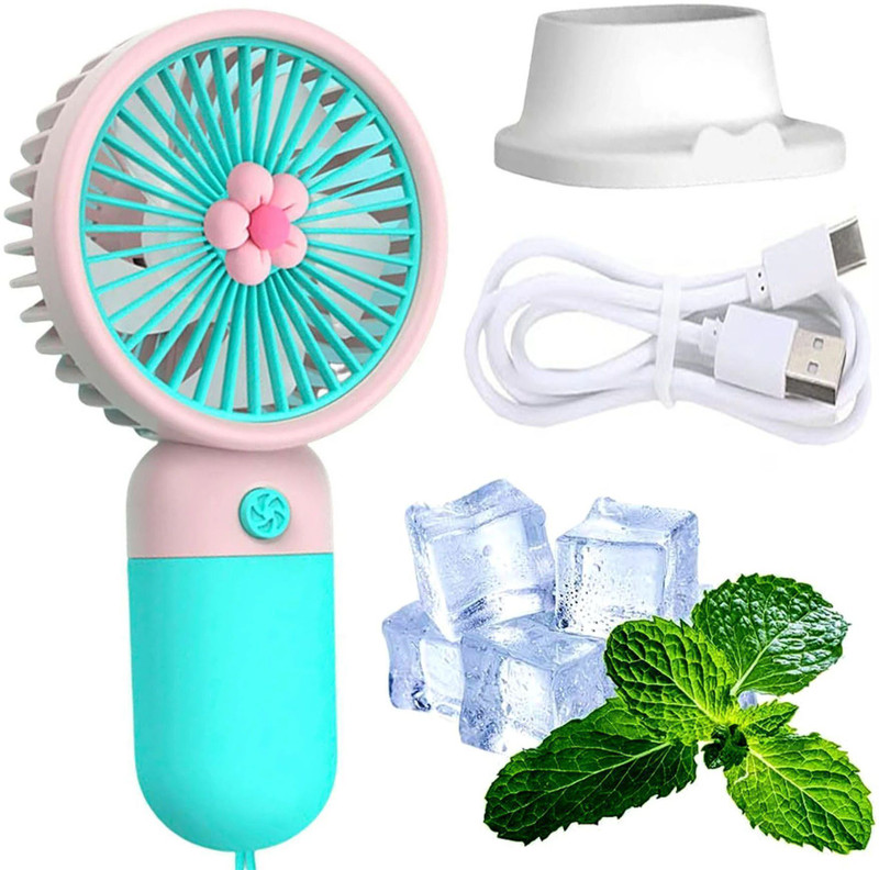 Wilo Men Girl Boys Office Outdoor Travel usb rechargeable Personal Cooler Stylish Makeup Pocket desk Fan, Powerful Silent handheld fans for Women USB Fan(Multicolor)