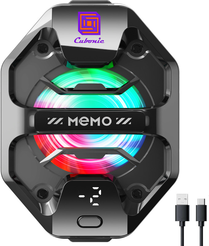 Cubonic X Memo CryoBoost DL20 HeatBuster | Game Without Lag | Ultra-Quiet Performance Cooling Fan Cabinet Cooler(Black)