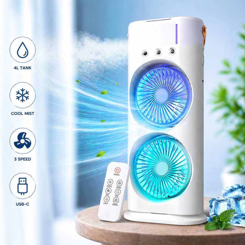 Utkarsh Cooler for Home Portable AC Mini AC Home 4000mAh MINI-AC-400 USB Air Cooler(White)