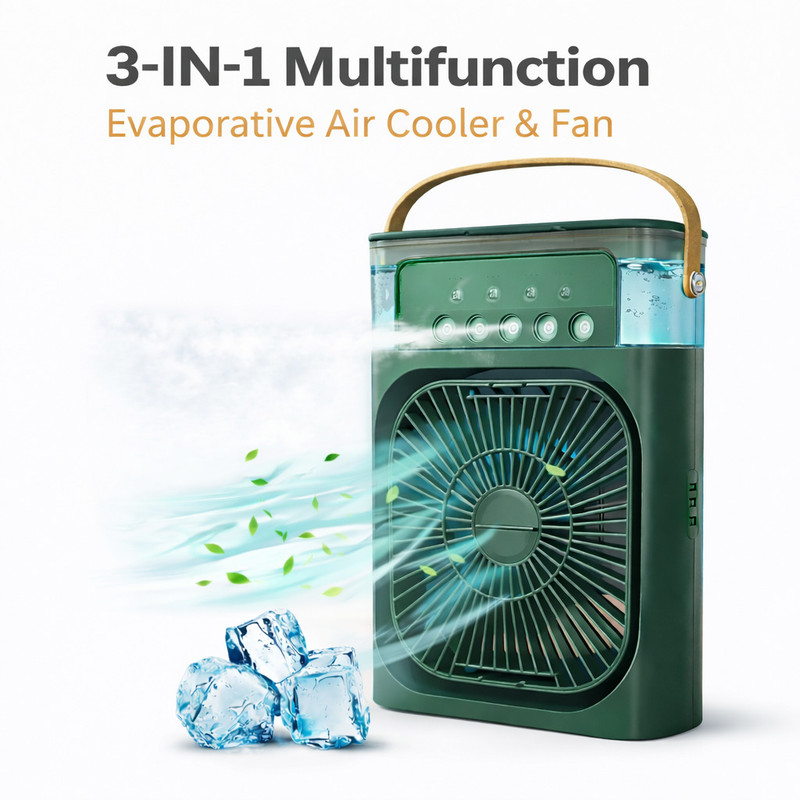 wealthvision Mini Air Cooler USB with Water Tank MCFAN101-GREEN USB Air Cooler(Green)
