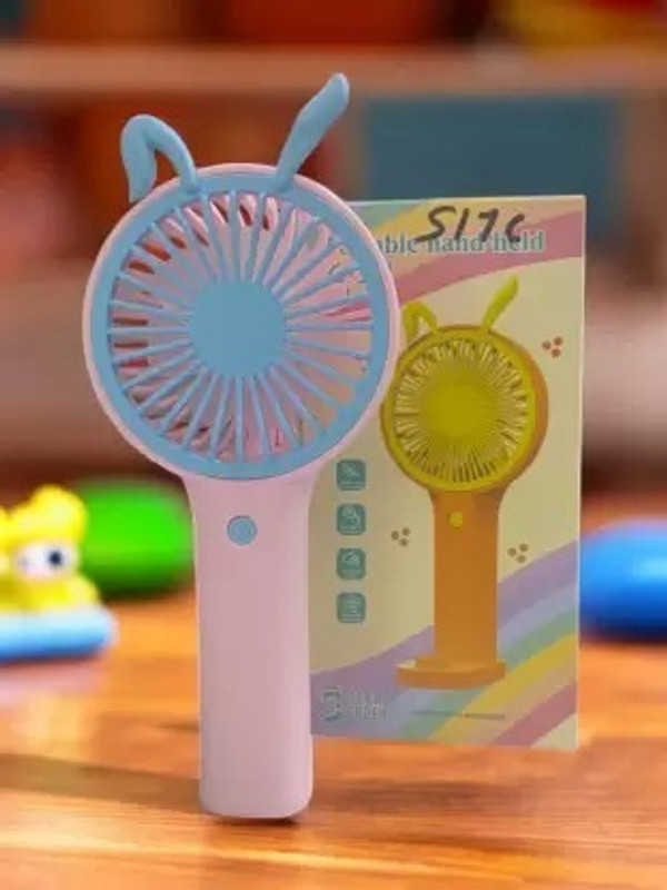 Melbon Handy Cute portable mini fan for summers makeup drying sweat drying(Pink)