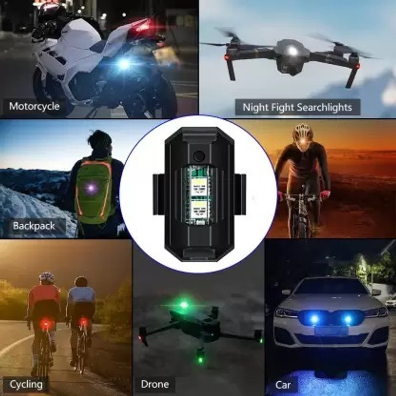 NKPR LED Light 7 Colors + Flashing Modes for Drone Helmets Bike Aircraft Light 442 Smart Bulb