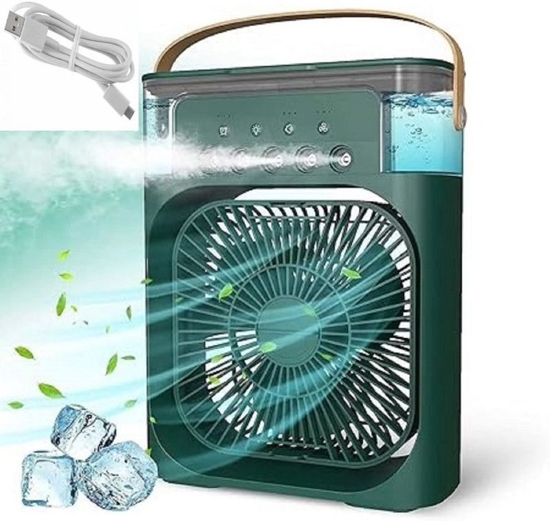 HRKA Air Conditioners Small AC Quiet Personal Air Cooler USB Powered Mini DesktopHRKA Air Conditioners Small AC Quiet Personal Air Cooler USB Powered Mini DesktopHRKA USB Air Cooler(Multicolor)