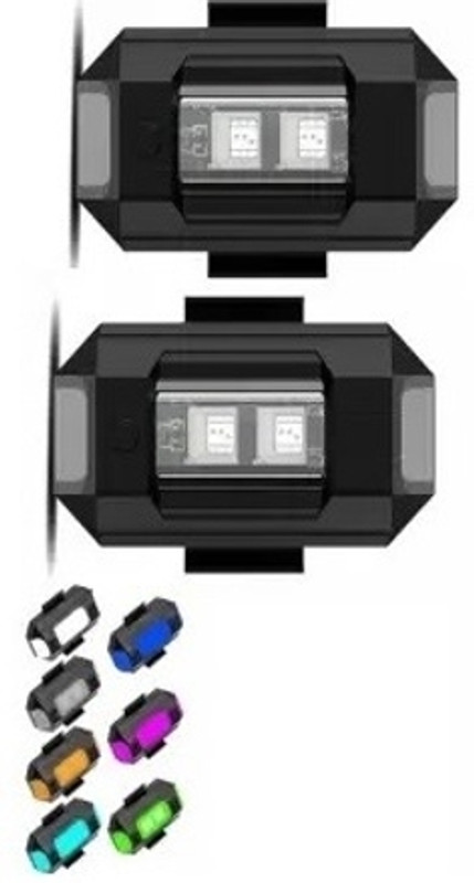 NKL LED Light 7 Colors + Flashing Modes for Drone Helmets Bike Aircraft Light 594 Shower Laser Light(Ball Diameter: 2 cm)
