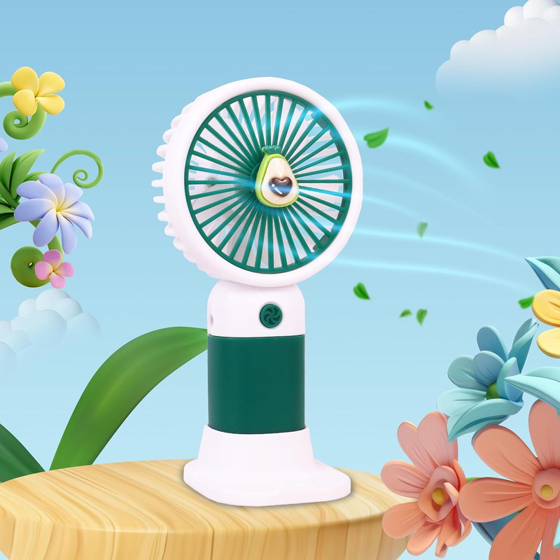 Drisona' Rechargeble Mini Fan 3 Speed Mode For Travel Makeup Kitchen Office & Outdoor Use Handheld USB Fan(Multi-Color Pack of-1)