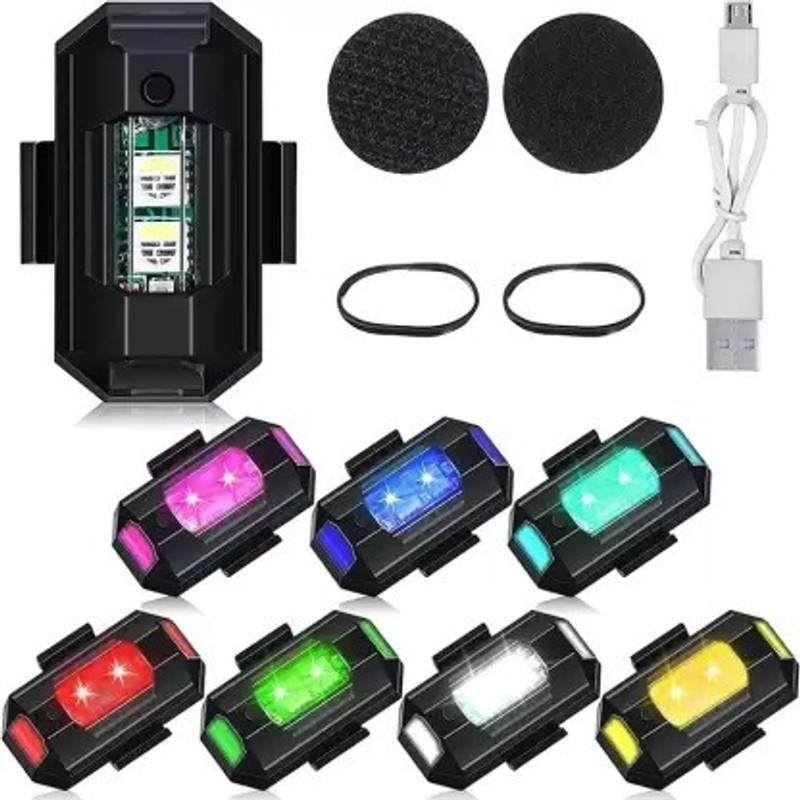 BSVR Side LED Indicator Light for Universal For Bike Universal For Car(Multicolor)