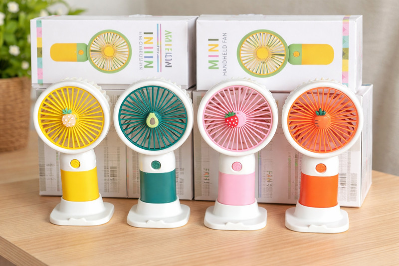 VR Compact USB Mini Fan | Travel Friendly Fan | Portable Handheld Fan USB Rechargeable Mini Handheld Portable Travel Fan for Kids, Home & Outdoor USB Fan(Multicolor)