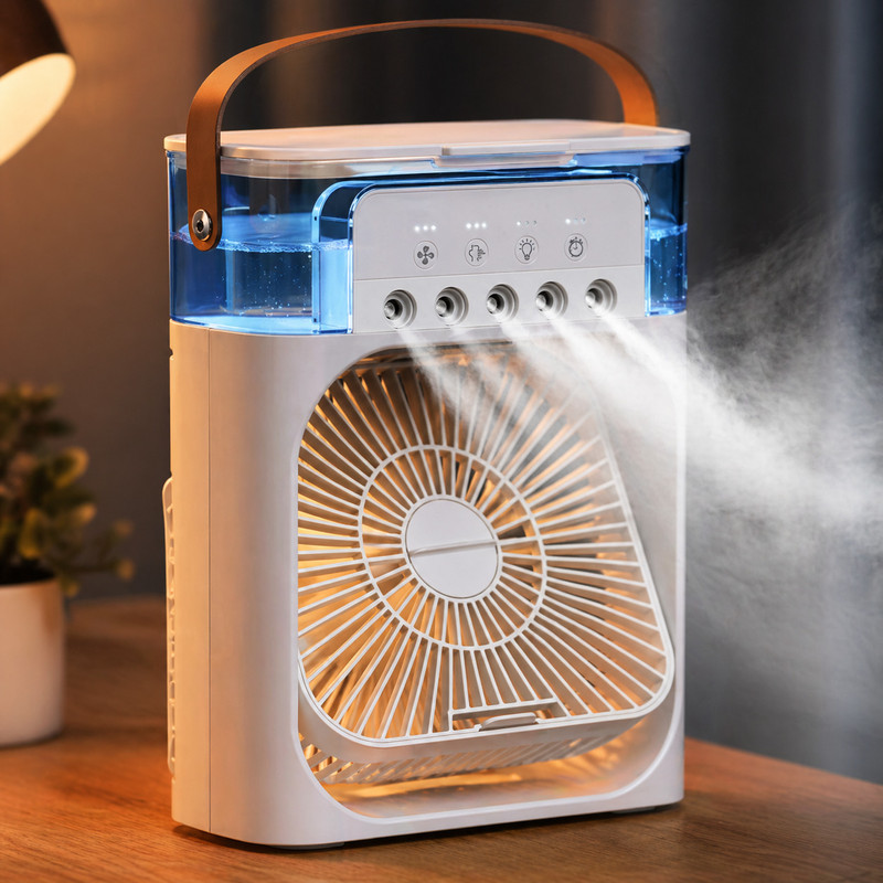 BuiBee USB Mini Cooler With Mist Mini Air Cooler USB Air Cooler(White, Green, Blue)