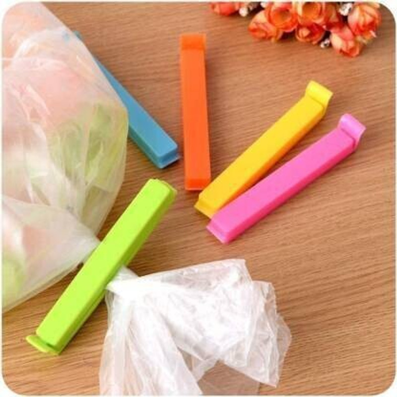 BADABAZZAR Manual Medium Plastic Food Pouch Clip (Set of 18, Multicolor) Manual Vacuum Bag Sealer