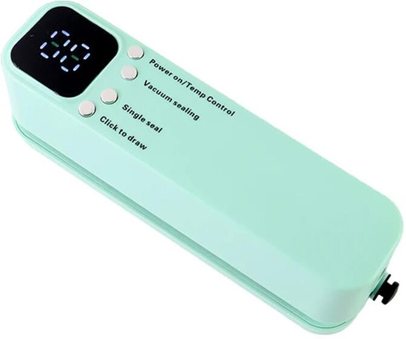 Vedant Portable Vacuum Sealer Machine with Digital Display Food Packaging Manual Vacuum Bag Sealer