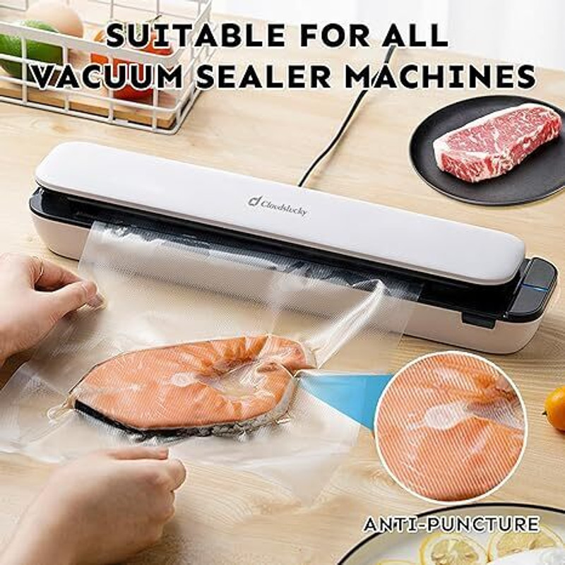 VGmax Vacuum Sealer Bags for Food Manual Vacuum Bag Sealer