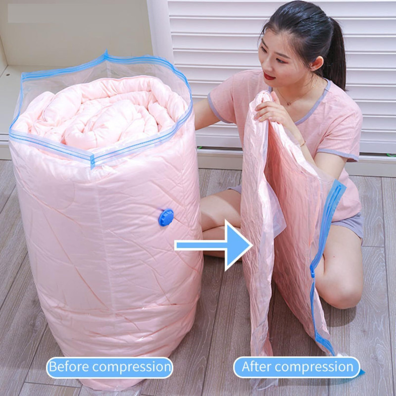 RMB Vacuum Bag, Space Saver Compression Sealer Bags with Manual Pump Travel Storage Vacuum Bags(Pack of 5)