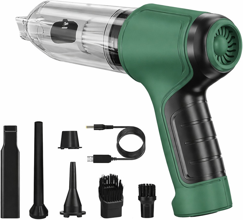 AspireFusion HL107 Car Vacuum Cleaner(Green, White)