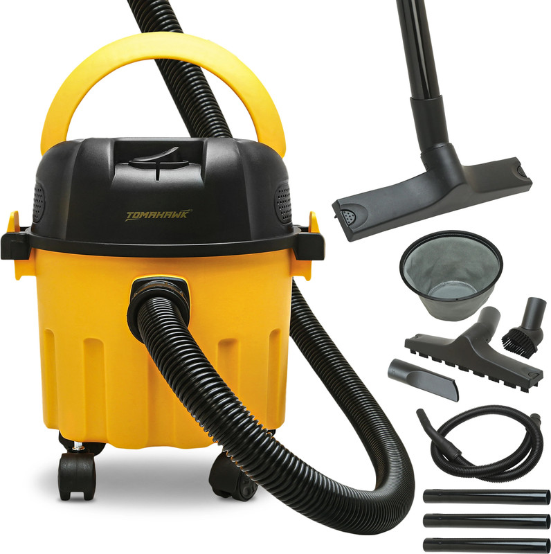 Tomahawk T 4446 1200W 10L Capacity Portable with Blower Function Wet & Dry Vacuum Cleaner with 2 in 1 Mopping and Vacuum(Yellow)