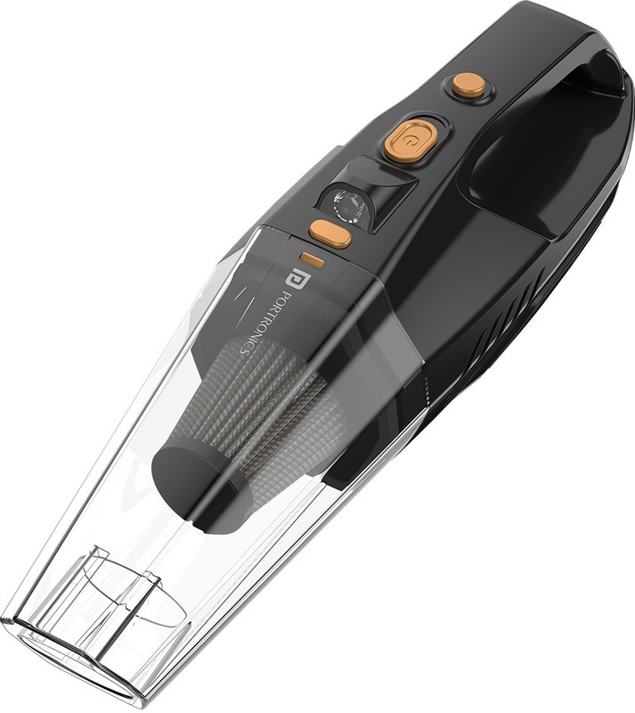Portronics Mopcop Rechargeable, Handheld, Flashlight, Multiple Nozzle, Washable Filter Car Vacuum Cleaner(Black)