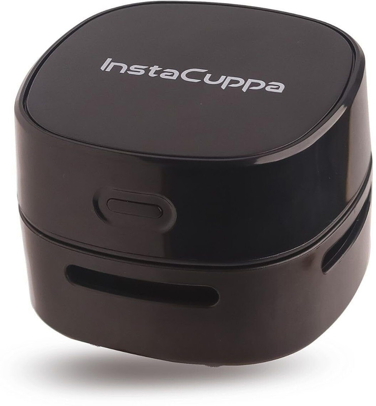 InstaCuppa Portable Desktop Vacuum Cleaner | Battery Operated Sweeper for Cleaning Desktop Cordless Vacuum Cleaner(Black)