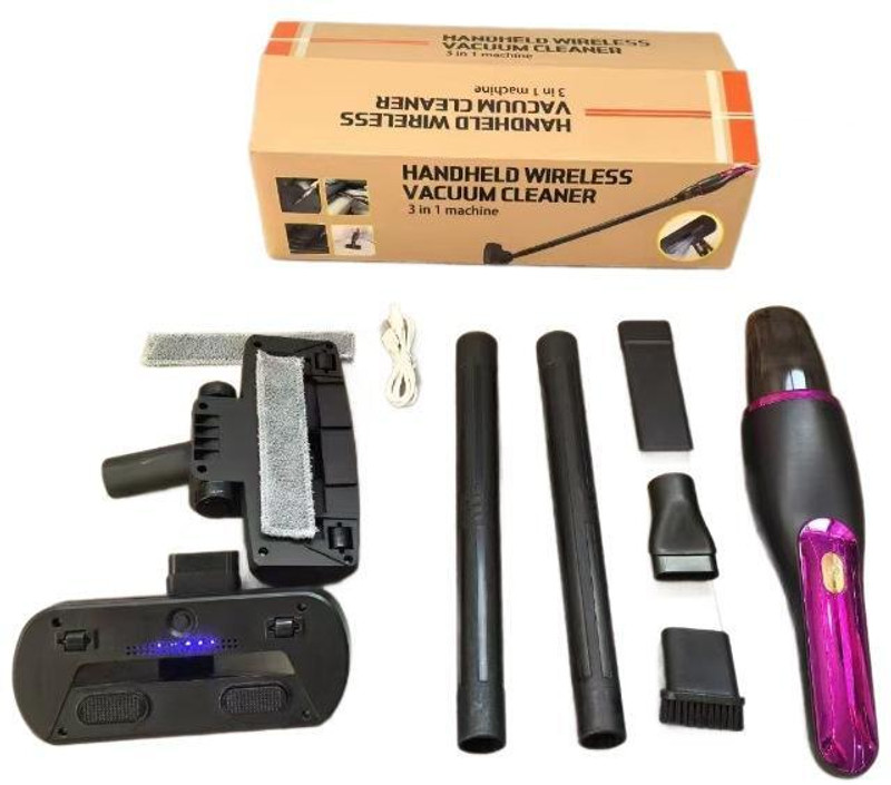 WENGONVILA 2 in 1 Stick Vacuum Cleaner Budget Friendly Handheld Cleaner for Home and Car Hand-held Vacuum Cleaner(Multicolor)