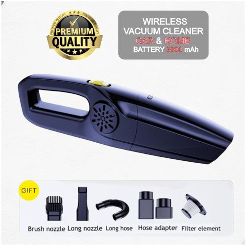 OXERPRO Home/Car Wireless Vacuum Cleaner Wet/Dry Dual Use Vacuum Cleaner.EV-237 Car Vacuum Cleaner(Black)
