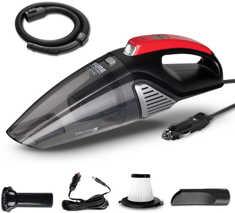 EUREKA FORBES Sure Car Vacuum Cleaner(Red, Black)