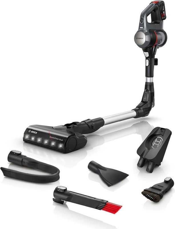 BOSCH Unlimited 7 Cordless Vacuum Cleaner 3.0 Ah Battery 10-Year Motor Warranty Cordless Vacuum Cleaner with Reusable Dust Bag(Graphite)