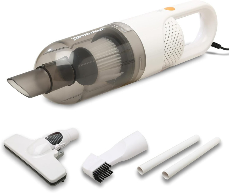 Tomahawk TCV-363 Wet & Dry Cordless vacuum cleaner 300W Portable Vacuum with HEPA Filter Car Vacuum Cleaner(White)
